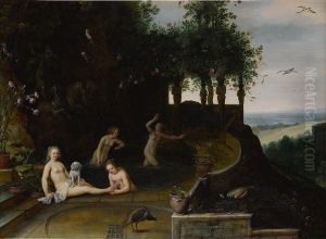 Diana and her nymphs bathing