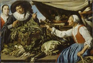 The vegetable seller by Adriaen van Utrecht