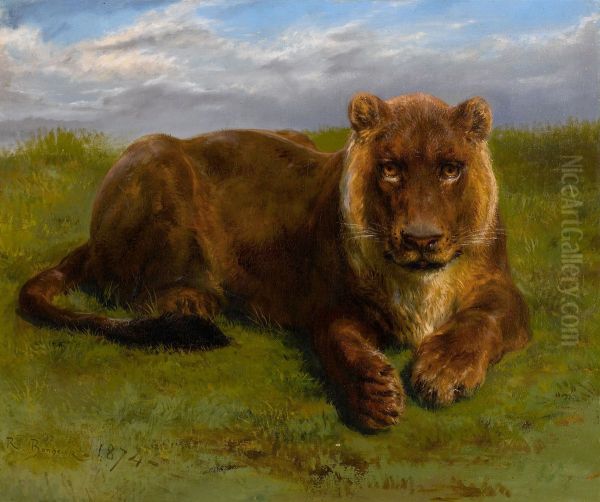 Lionne posant - view 1