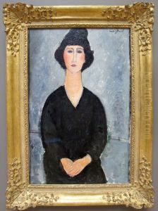 Femme en robe noire by Amedeo Modigliani