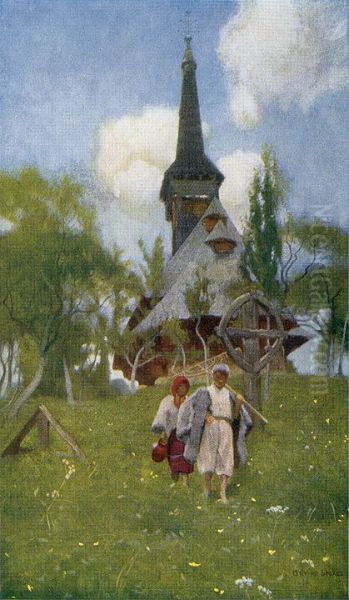 The Rumanian Church at Desze - view 1