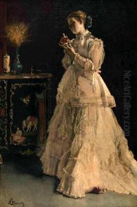 The lady in pink by Alfred Stevens