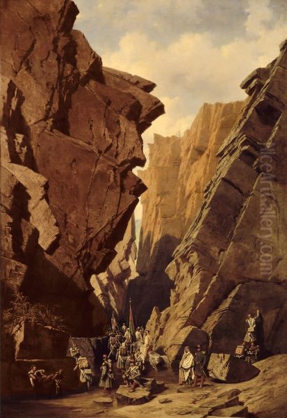 Le Passage de Portes de fer en Algerie, 18. Oktober 1839 by Adrien Dauzats