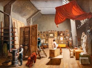 L'atelier d'Abel de Pujol by Adrienne Marie Louise Grandpierre-Deverzy