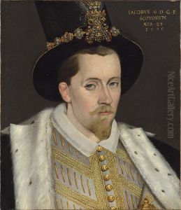 Portrait ofJames I of Englandas James VI of Scotland, 1595.