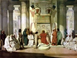 Joseph explains Pharaoh's dream