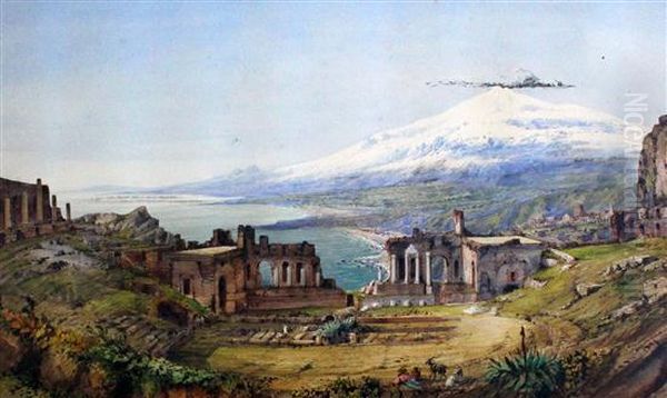 The Amphitheatre At Taormina - view 1
