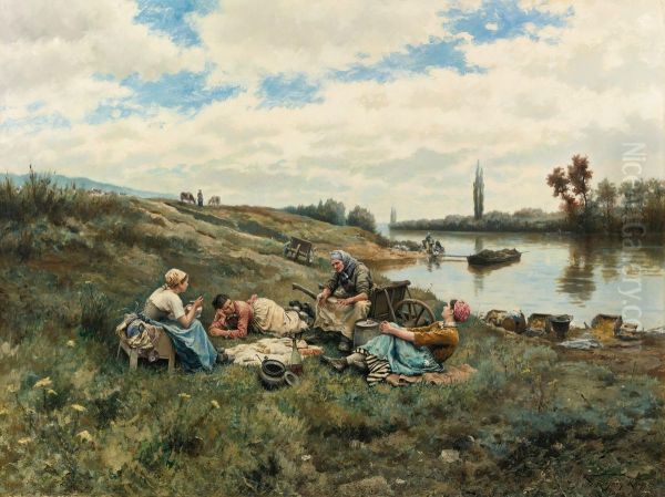 Apres un dejeuner, bords de La Seine - view 1