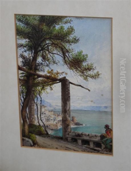 Figure Overlooking The Coast - view 1