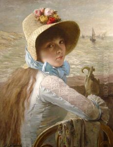 Young Girl at the Seaside thumbnail