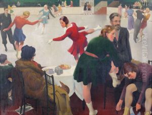 Afternoon at the Ice Rink by Percy Shakespeare