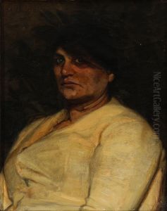 "Vittoria". Portraet af en romerinde by Agnes Slott-Mrller