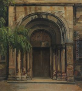 The entrance to Schleswig Cathedral by Agnes Slott-Mrller