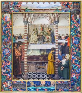 The wedding between Dagmar of Bohemia and Valdemar II of Denmark by Agnes Slott-Mrller