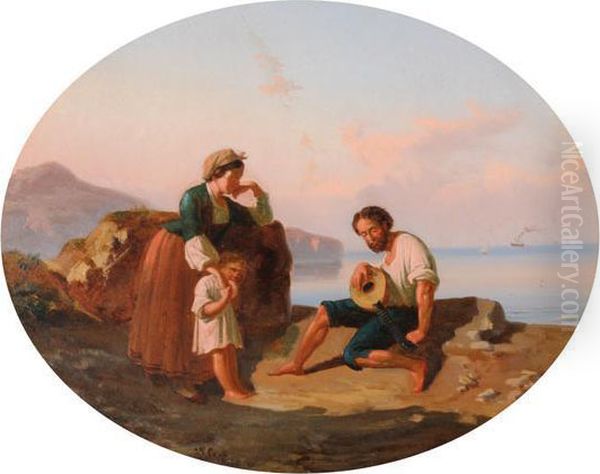 Figure Con Suonatore Di Mandolino - view 1