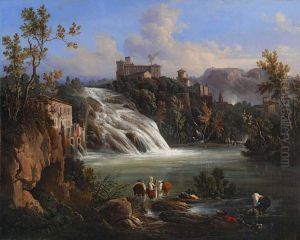 Isola Del Liri - Blick Auf Die Cascata Del Valcatoio by Raffaele Carelli