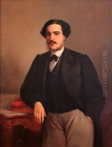 Portrait of Luis Antonio Alves de Carvalho by Agostinho Jose da Mota