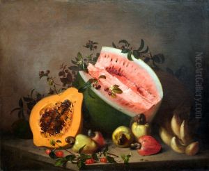 Papaya and watermelon by Agostinho Jose da Mota