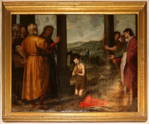 investitura del battista by Agostino Ciampelli