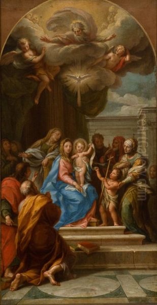 Holy Trinity, with Virgin and Saints - view 1