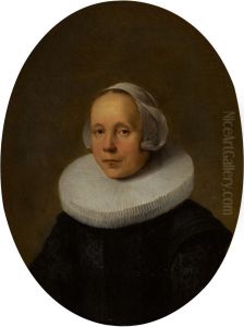 Portrait of a woman (monogrammed lower left with DVL)