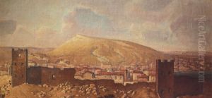Vid Feodosii so storony Karantina, s razvalinami Genuezskoj kreposti by Vasily Polenov