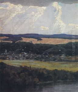 Vid Tarusy s vysokogo berega Oki by Vasily Polenov