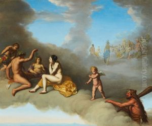 An assembly of the Gods with the Apotheosis of Hercules