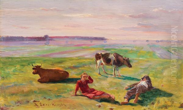 Pastuszkowie na pastwisku. - view 1