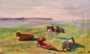 Pastuszkowie na pastwisku. by unknown