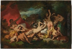 Bacchantic scene by Anselm Friedrich Feuerbach