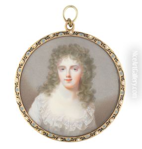 Pendentif a l'effigie de la princesse Karoline de Baden by Johann Dominik Bossi