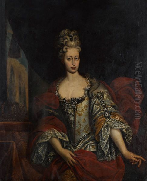 "Portrait of a Queen, seated three-quarter-length" - view 1