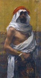 An Arab men by Joaquin Agrasot y Juan