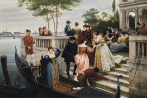 Arrival for the Ball by Eugene de Blaas