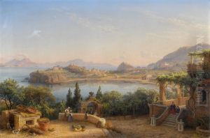 Porto d'Ischia by Eduard Agricola