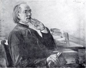 Portrat des Pfarrers Moser by Lovis (Franz Heinrich Louis) Corinth