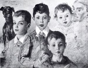 Kinder der Familie Israel by Lovis (Franz Heinrich Louis) Corinth