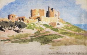 Tancred Castle in Tiberias by Vasily Polenov