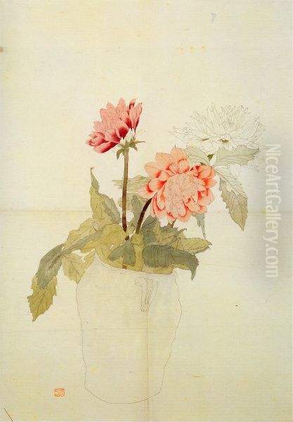 Flowers in Pot - view 1