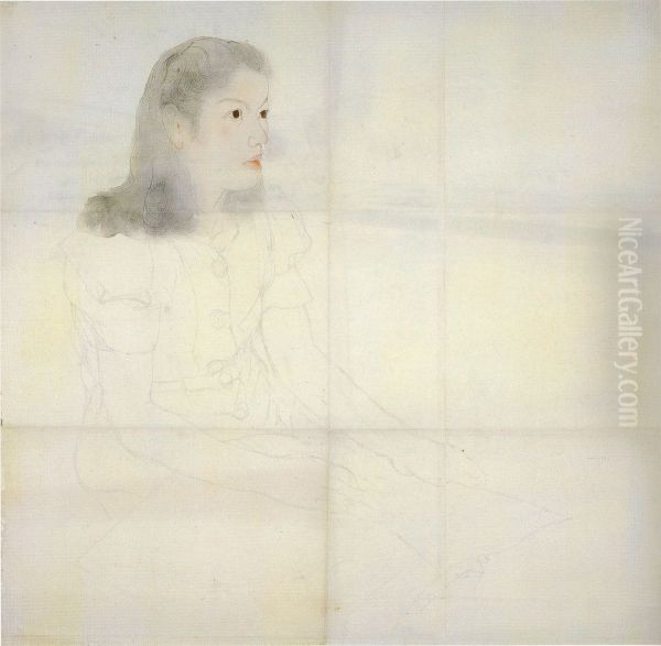 Portrait of Miss Fujiwara Kimiko - view 1