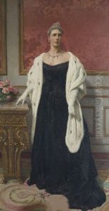 Portrait of Marie Henriette of Austria by Aime Stevens
