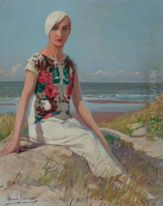 Elegant person in the dunes