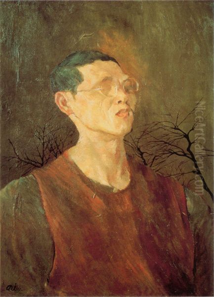 Self-Portrait with Treetops - view 1
