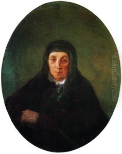 Portrait of the grandmother of painter Ashhen by Ivan Aivazovsky