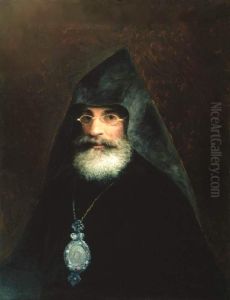Portrait of archbishop Gabriel Aivazyan (brother of I. Aivazovsky) by Ivan Aivazovsky