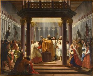 Bapteme de Clovis by Jean Alaux
