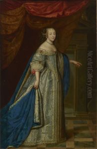 Portrait a woman, traditionally identified as Henrietta Maria, Queen of England