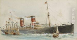Rms Campania by Joseph Carey Carey