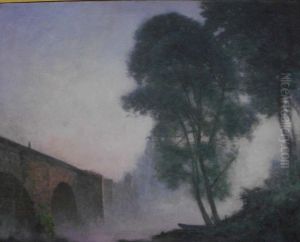 Brume sur vieux pont de Mantes Brume sur vieux pont de Mantes